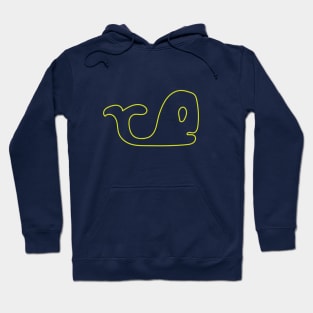 Yellow whale Hoodie